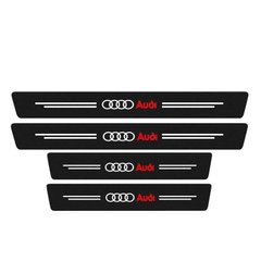 Купити Захисна плівка на пороги для Audi Чорний Карбон 4 шт 42627 Захисна плівка для порогів та ручок