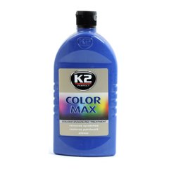 Купить Кремовый полироль кузова K2 Color Max / Синий / скрывает царапины / усиливает цвет / 500 мл (K025NI) 38859 Полироли кузова воск - жидкое стелко - керамика
