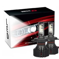 Купити LED лампи автомобільні H4 радіатор+кулер 8000Lm SIGMA T8/CREE/30W/6500K/IP67/9-32V 2шт 26068 LED Лампи Китай