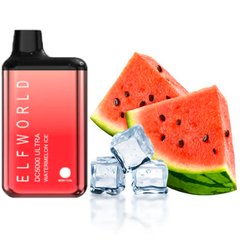 Купить Elf Bar World DC5000 Ultra POD 5% Watermelon Ice Арбуз Лед (Подзаряжаемый) 60215 Одноразовые POD системы