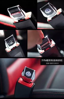 Купить Заглушка ремня безопасности с логотипом Mitsubishi 1 шт 9831 Заглушки ремня безопасности