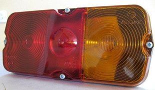 Buy Universal rectangular rear light 20x9.5 cm GAZ UAZ 1 pc 9038 Front, rear, trailer lights