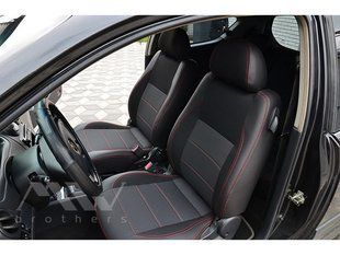 Купить Авточехлы модельные MW Brothers для Chevrolet AVEO (T255) 3D 2006-2012 серия Premium Style (красная нить) 59061 Чехлы модельные MW Brothers