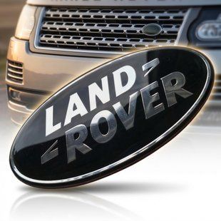 Купить Эмблема решетки LAND ROVER черная 86х43 мм металл (на скотче) OEM DAG500160 96049 Эмблемы на иномарки