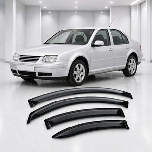 Buy Window deflectors for Volkswagen Jetta IV 1999-2005/Bora 1999-2005 3M Tape (AMV20999) Acrylic 4 pcs 110741 Window deflectors for Volkswagen