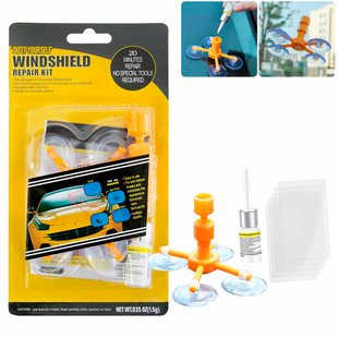 Купить Набор Ремонта Лобового Стекла Sunroz Windshield Repair 3 мл 63239 Клей Водостойкий - Токопроводящий - Для зеркала и стекла