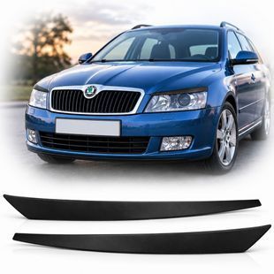 Buy Skoda Octavia A5 2004-2010 Voron Glass Headlight Eyelashes 38849 Eyelashes - Headlight Protection