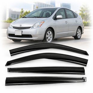 Buy Window deflectors Toyota Prius 2007-2011 SunPlex SP-S-97 adhesive tape, 4 pcs 112182 Window deflectors for Toyota