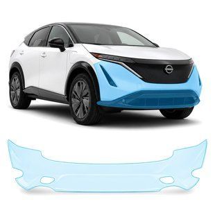 Купити Антигравійна захисна бронеплівка за лекалами для Nissan Ariya 2022- передній бампер 107598 Модельні лекала захисних плівок для Nissan