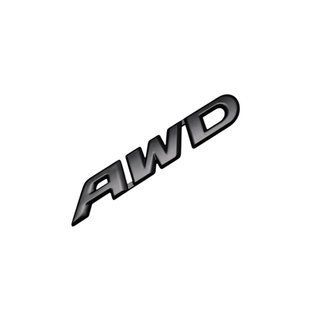 Купить Эмблема надпись AWD для Honda черная малая 90х15 мм металл (на скотче) 95849 Эмблема надпись на иномарки