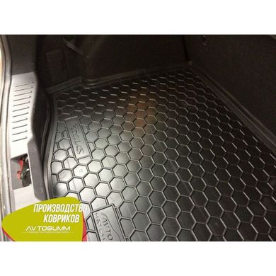 Купити Автомобільний килимок в багажник Ford Focus 3 2011 - Hatchback (докатка) / Гумовий (Avto-Gumm) 28604 Килимки для Ford