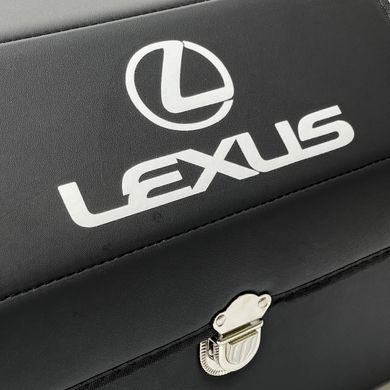 Купить Органайзер саквояж в багажник Lexus 38 x 31 x 29 см Эко-кожа Черный 1 шт 44590 Саквояж органайзер