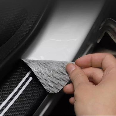 Купить Защитная пленка накладка на пороги для Audi Черный Карбон 4 шт 42627 Защитная пленка для порогов и ручек