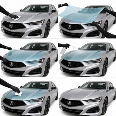 Купить Антигравийная защитная бронепленка по лекалам для Acura TLX II 2021 - полный кузов 102981 Модельные лекала защитных пленок для Acura