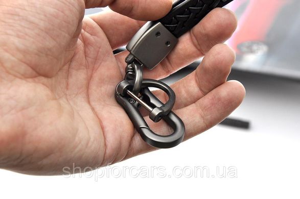 Купить Стильный кожаный Брелок Audi На Ключи C Карабином 4913 Брелоки и чехлы для автоключей