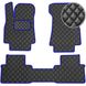 Купить Коврики в салон Экокожа для Audi E-tron quattro SUV 2018- Черные-Синий кант 3 шт (Rombus) 68528 Коврики для Audi - 1 фото из 12
