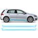 Купити Антигравійна захисна бронеплівка за лекалами для Volkswagen Golf VII 2012-2016 - нижня зона кузова пороги 109852 Модельні лекала захисних пленок для Volkswagen