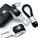 Купить Набор автомобилиста №9 для Peugeot / Заглушки ремня безопасности с логотипом / Брелок и чехол для ключей / тисненная кожа 38724 Подарочные наборы для автомобилиста - 2 фото из 2