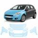 Купити Антигравійна захисна бронеплівка за лекалами для Fiat Punto (Grande Punto/Punto Evo) III 2005-2018 - передня частина авто (капот бампер крила)) 104228 Модельні лекала захисних плівок для Fiat