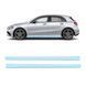 Купити Антигравійна захисна бронеплівка за лекалами для Mercedes-Benz A-Class W177 facelift 2022- нижня зона кузова пороги 106600 Модельні лекала захисних плівок для Mercedes-Benz