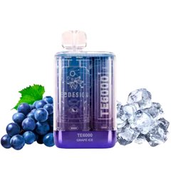 Купити Elf Bar TE6000 Преміум POD 4% Grape ice Блакитна малина лід 71444 Одноразові POD системи