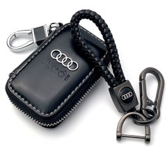 Купить Автонабор №8 для Audi / Плетеный брелок с карабином и чехол для автоклучей / Кожа Наппа 38688 Подарочные наборы для автомобилиста