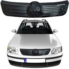 Купити Зимова накладка на радіаторні грати Volkswagen Passat B5 2003-2005 Рестайлінг Глянець (Voron Glass) 9952 Зимові накладки на решітку радіатора