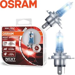 Купить Автолампа галогенная Osram Night Breaker Laser +150% 12V H4 60/55W 2 шт Оригинал (64193 NL-ВОХ) 38363 Галогеновые лампы Osram