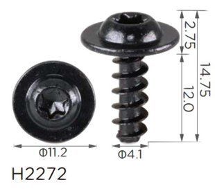 Buy Self-tapping screw with washer Volkswagen, Audi, Seat, Skoda (N90918701, 18615) (H2272) 73819 Self-tapping screws