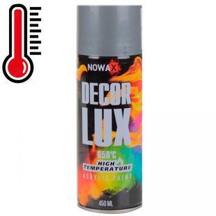 Купити Акрилова високотемпературна фарба Nowax 650&deg; Спрей 450 мл Сіра (silver grey/ral9022) NX48038 58834 Фарби аерозольні