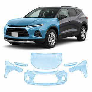Buy Pre-cut paint protection film for Chevrolet Blazer III 2019-2022 - front end 103652 Model-specific paint protection film patterns for Chevrolet