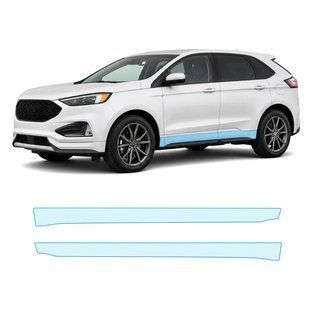 Купити Антигравійна захисна бронеплівка за лекалами для Ford Edge (US) II facelift 2019-2024 - нижня зона кузова пороги 104320 Модельні лекала захисних плівок для Ford