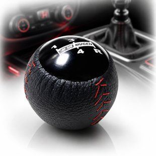 Buy Gearshift knob Universal R - Back Perforation red seam (thread M12x1.25) MUGEN GK5 79500 Handles Dust Covers Gearbox Universal