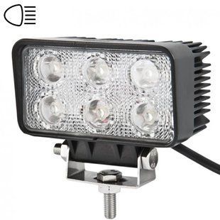 Купити LED фара Brevia Sport Далеке світло 10-30V 18W (6x3W) 1320Lm EPISTAR WHITE Алюмінієвий корпус IP68 (10612QSX1) 94880 Додаткові LЕD фари