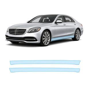 Buy Pre-cut paint protection film for Mercedes-Benz S-Class W222 facelift 2017-2020 - lower body area 107224 Model-specific paint protection film patterns for Mercedes-Benz