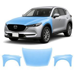 Buy Pre-cut paint protection film for Mazda CX-5 KF 2017-2022 - hood + front fenders 106423 Model-specific paint protection film patterns for Mazda