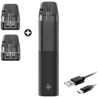 Купити Багаторазова POD-система Elf Bar ELFX 1000 mAh Black Чорний 79424 Багаторазові POD системи