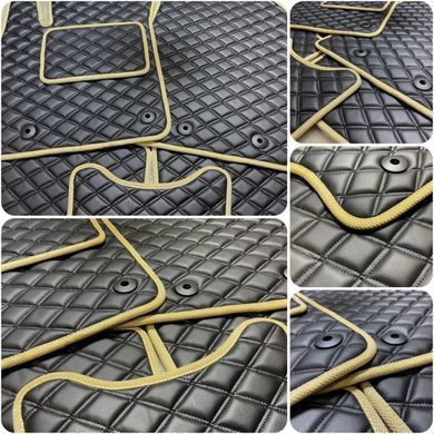 Купить Коврики в салон для Jeep Compass 2007-2016 Экокожа с подпятником 4 шт (Rombus) 70347 Коврики для Jeep
