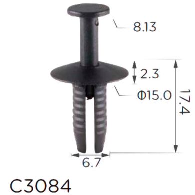 Купить Клипса крипления Нажимная Распорная BMW VW AUDI SEAT SKODA MERCEDES (51111908077 N90359101 11602) C3084 73139 Фиксатор нажимного типа