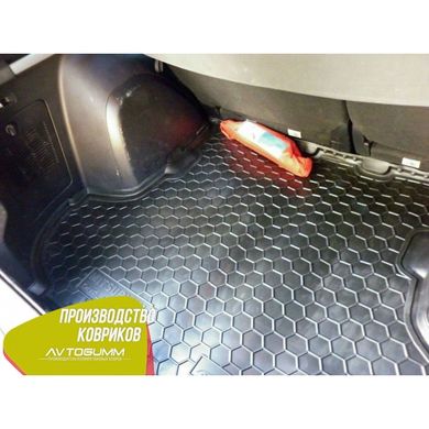 Купити Автомобільний килимок в багажник Mitsubishi Outlander XL 2007 - без сабвуфера / Гумо - пластик 42225 Килимки для Mitsubishi