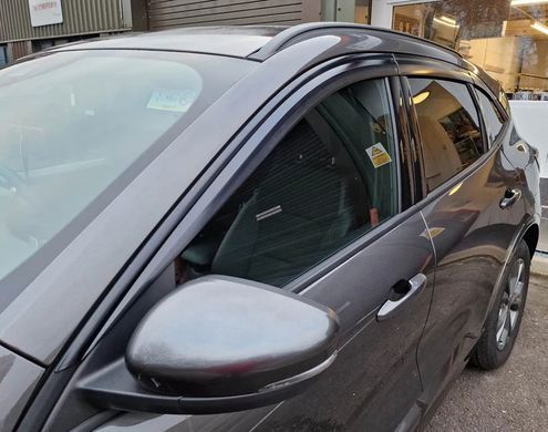 Buy Benke Window Deflectors Wind Deflectors for Ford Kuga / Escape 2020 - Chrome Molding Stainless Steel 3D (BFDRJ2023-W/S) 89836 Window deflectors for Ford