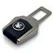 Купить Заглушка ремня безопасности с логотипом Peugeot Темный Хром 1 шт 39460 Заглушки ремня безопасности - 6 фото из 6