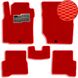 Купить Коврики в салон EVA для Nissan Almera Classic (B10) 2006- с подпятником Красные-Красный кант 5 шт 66056 Коврики для Nissan