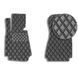 Buy Front eco-leather floor mats for BMW 5 (E39) 1995-2003 with heel pad 2 pcs (Rombus) 80548 Floor mats for Bmw