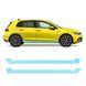 Купити Антигравійна захисна бронеплівка за лекалами для Volkswagen Golf VIII 2019-2023 - нижня зона кузова пороги 109876 Модельні лекала захисних пленок для Volkswagen