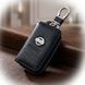 Купить Чехол для ключей с карабином Nissan кожа (Тесненая кожа) 31770 Чехлы для автоключей - 1 фото из 2