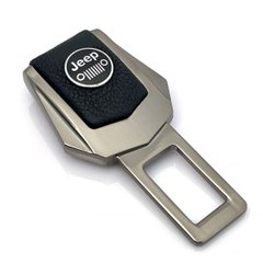 Купити Заглушка ремня безпеки з логотипом Jeep Темний хром 1 шт 39461 Заглушки ременя безпеки
