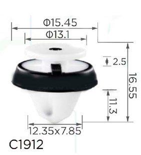 Купить Клипса крепления карты двери VW AUDI SEAT SKODA (5J0867276 15557) (C1912) 73304 Фиксатор дверного типа