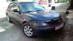 Купить Дефлектор капота мухобойка Honda Civic 1995-2000 европа 3470 Дефлекторы капота Honda