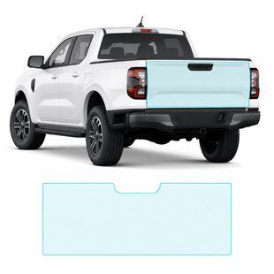 Купити Антигравійна захисна бронеплівка за лекалами для Ford Ranger IV 2022- зона кришки багажника 104522 Модельні лекала захисних плівок для Ford